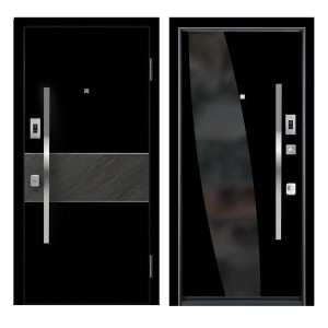 Входная дверь Ле-гран black gloss / black matte